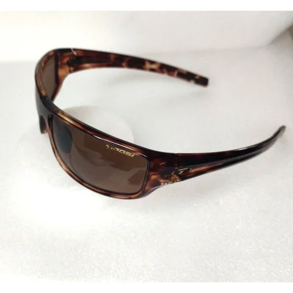 Tifosi Sunglasses Bronx Tortise Shell Wrap Sports Cycling Running Outdoor UV400 - Picture 3 of 9